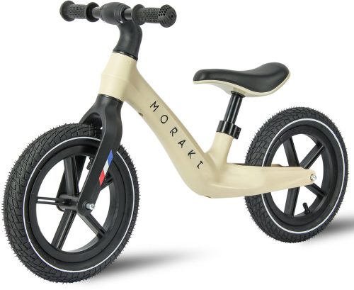 Moraki – Loopfiets – Verstelbaar Zadel – Beige review voor balans