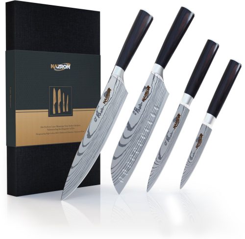 NAZROM Professionele Messenset – 4-delig review: precies snijden