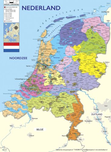 Nederland Kaart Poster review 70x100cm grote wanddecoratie (2024)