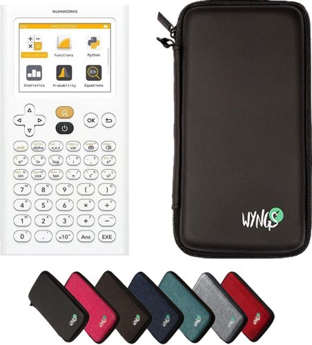 NumWorks incl. WYNGS Beschermhoes Zwart review handig voor examen