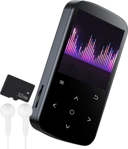 Nuvance MP3 Speler met Bluetooth – Touchscreen – Incl. Oordopjes & 32GB SD Kaart – Voice Recorder Digitaal – Zwart review: helder geluid voor muziek