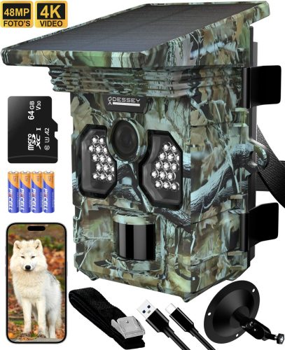 ODESSEY WildCamera met Zonnepaneel review – 4K nachtzicht