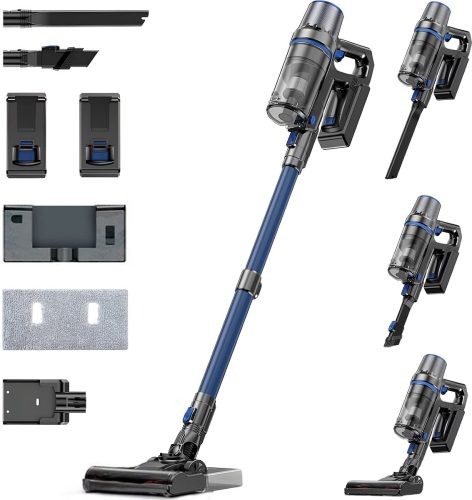 Olvy Steelstofzuiger Draadloos review: 35kPa zuigkracht op tapijt