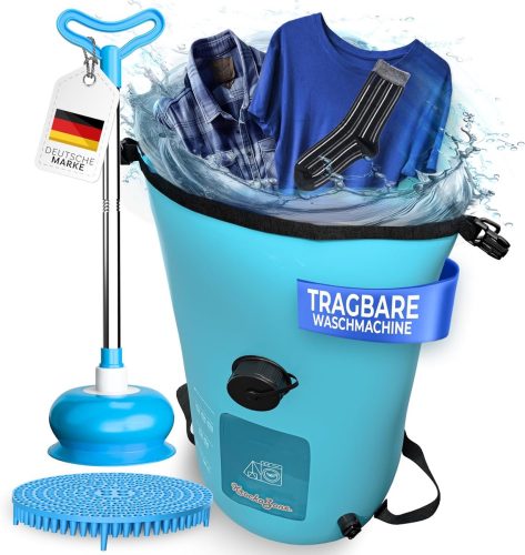 Opvouwbare Draagbare Wasmachine voor Handwas test voor camping
