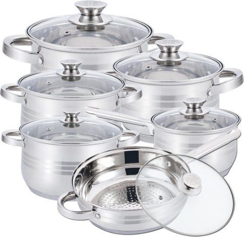 Pannenset 12-Delig voor inductie en gas review: snel verwarmend