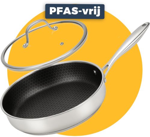Pasper Hapjespan Ø 28 cm met deksel review PFAS-vrij op inductie