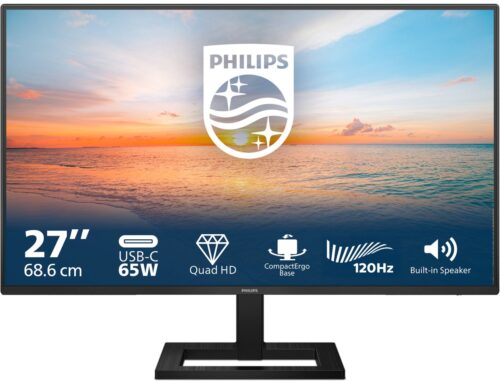 Philips 27E1N1600AE – QHD IPS Monitor – USB-C 65w – Speakers – 27 inch review: laptop opladen via USB-C voor thuiswerken