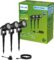 Philips GardenLink Caper 24V sokkellamp met spies – zwart – set van 3 test: IP65 tuinverlichting