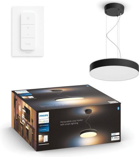 Philips Hue Enrave hanglamp — zwart, warm-tot-koelwit met dimmer