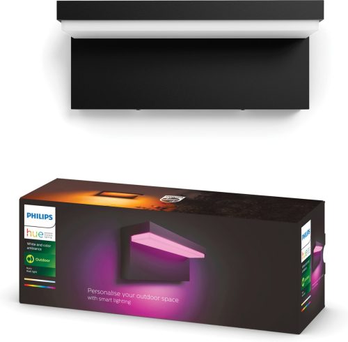 Philips Hue Nyro muurlamp (zwart) — compact wit & gekleurd licht