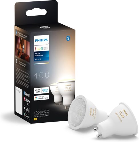 Philips Hue Spot GU10 (2‑pack) — warm‑tot‑koelwit