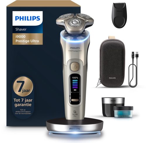 Philips Shaver i9000 Prestige Ultra Elektrisch Scheerapparaat Voor Mannen – Met Quick Clean Pod & Precisietrimmer – Goud – XP9403/31 review: ultraglad scheren, nat en droog
