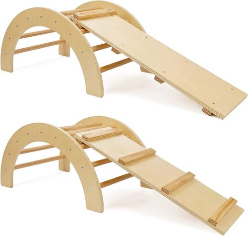 Pikler Houten Klimboog 2-delig review: Montessori motoriek boost