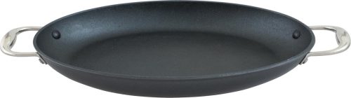 Point-Virgule Pan-à-moi Vispan – Ovaal – Gietijzer – Excalibur coating – 38x26cm review: vis perfect bakken