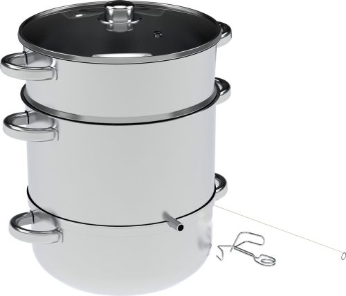 Puurmaken Ontsapper / stoomextractor 5 liter test: snel sap, RVS