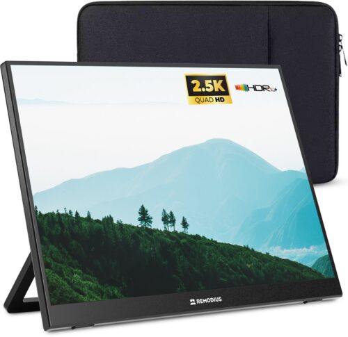 Remodius® Draagbare Monitor 16 Inch + Sleeve review: 2.5K beeld