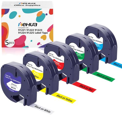 Review: 5× hehua LetraTag 12mm — compatibel met Dymo