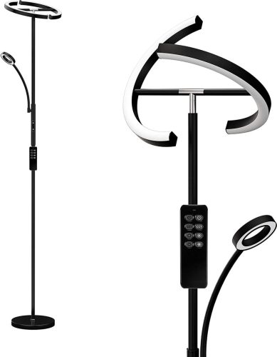 Review: ANTEN LED vloerlamp — dimbaar, 2‑lichts met afstandsbediening