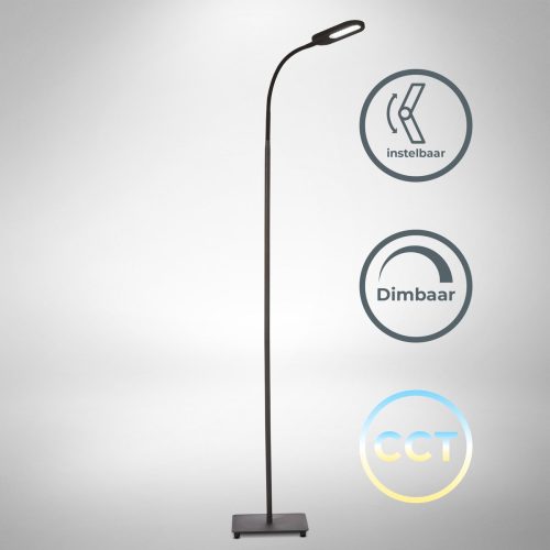 Review: B.K.Licht CCT Vloerlamp — dimbaar, flexibel en strak zwart