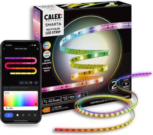 Review: Calex Smart LED Strip 2M — RGBIC+CCT, app‑bediening