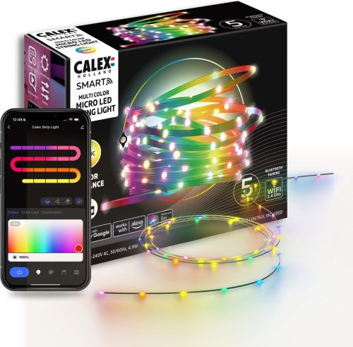 Review: Calex Smart Micro LED-strip 5m — RGBIC Kerstverlichting