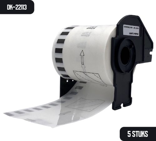 Review: DULA Brother DK-22113 — 5x doorlopende labelrollen (62 mm)