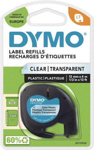 Review: DYMO LetraTag 12 mm transparante zelfklevende labels