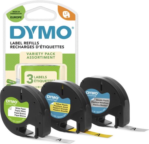 Review: DYMO LetraTag startpakket — 3 rollen (12 mm) etiketten
