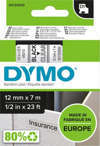 Review: DYMO originele D1 12 mm doorzichtige labels