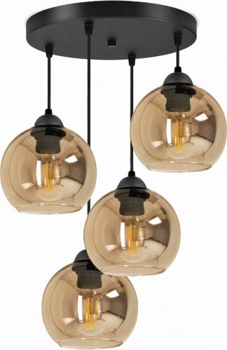 Review: Industriële Amber Glass 4‑lichts hanglamp