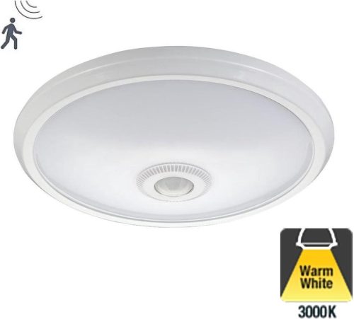 Review: LED-plafonnière 8W (680 lm, 3000K) met bewegingssensor