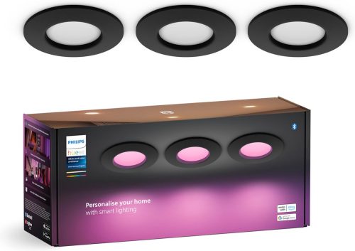 Review: Philips Hue dunne inbouwspot (3×) — wit en gekleurd licht