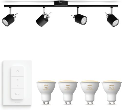 Review: Philips Hue Meranti Opbouwspot (Zwart) — 4-punts, Warm tot Koelwit + Dimmer