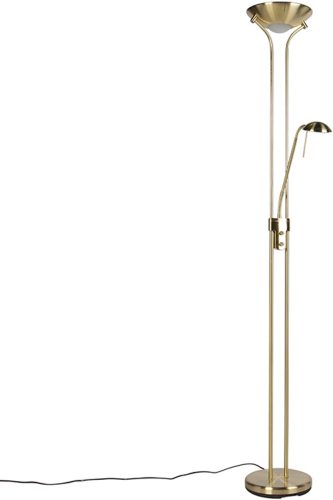 Review: QAZQA Diva — moderne dimbare LED vloerlamp (goud)