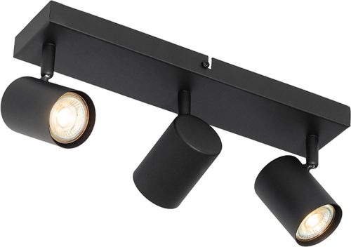 Review: QAZQA Jeana 3‑lichts opbouwspot (zwart, 350 mm)