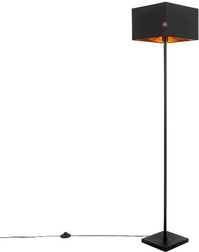 Review: QAZQA VT Vloerlamp — Modern Zwart‑Goud (H150 cm)