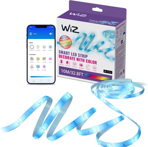 Review: WiZ 10m RGB LED‑strip — makkelijk, 16M kleuren, maar slechts één kleur tegelijk