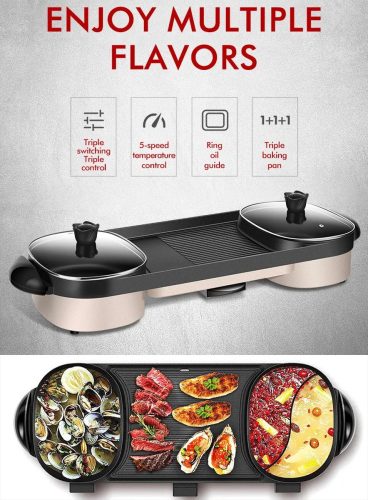 Review WizBay Premium Select® 4 in 1 Dual Aziatische Shabu HotPot