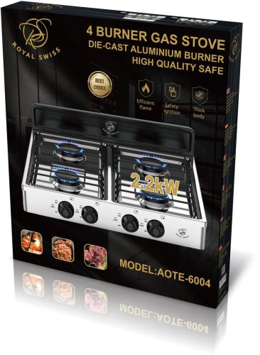 Royal Swiss® AOTE-6054 review: snel opwarmen, LPG gasfornuis