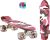 Sajan – Skateboard – LED – Penny board – Camouflage Roze – 22.5 inch – 56cm – Skateboard met Verlichting review: betere zichtbaarheid