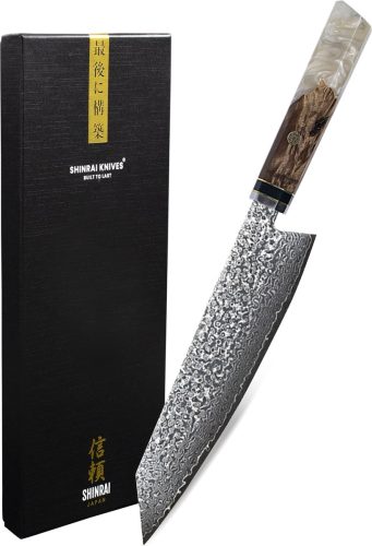 Shinrai Knives – Kiritsukemes 23 cm – Koksmes – Mes – Special Diamond Edition – Met Luxe Geschenkdoos review: extreem scherp keukenmes voor precisie snijden
