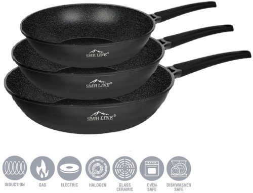SMH LINE® Koekenpannenset – 3-delige review antiaanbak inductie