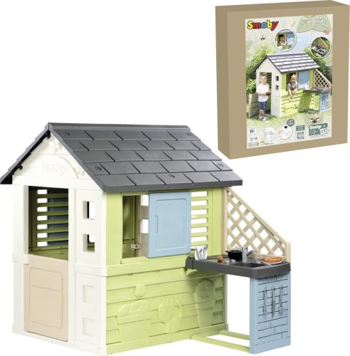 Smoby – Pretty House met zomerkeuken – Speelhuis – Vanaf 2 jaar review: veilig buitenspelen