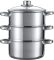 Stoompan (3-delig) – Inductie – Gas – Elecktrisch – RVS – 20cmØ – Rijst- en Groentenstomer review: vitaminen behouden, voor gezond koken