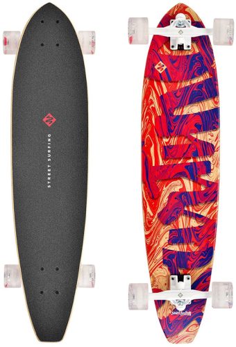 Street Surfing – Cut Kicktail Longboard – Kinderen – 36 inch – Streaming – 91cm review: ideaal voor beginners, stabiel cruisen