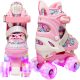 Suotu Rolschaatsen – Verstelbare – lichtgevende wielen – Maat 25-28 – Roze – XS review: betere zichtbaarheid voor kinder rolschaatsen
