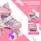 Suotu Rolschaatsen – Verstelbare – lichtgevende wielen – Maat 25-28 – Roze – XS review: betere zichtbaarheid voor kinder rolschaatsen