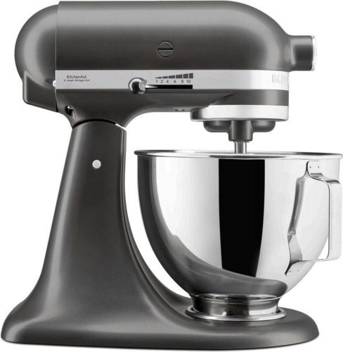 Test: KitchenAid Keukenrobot met kantelbare kop 4,3L – Artisan 5KSM95PSESZ – Slate voor deeg kneden, standmixer