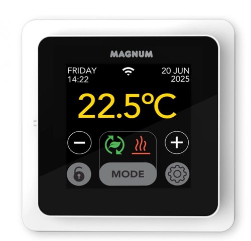 Test MAGNUM MRC² WiFi-klokthermostaat | RAL 9010 (Polar wit) app