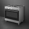 Test wok SMEG CX91GMXNLK – Gasfornuis – 90 cm – RVS – 5 kookzones